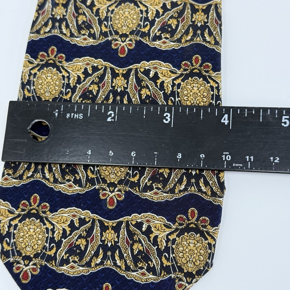 Vintage Christian Dior Cravate Necktie 100% Silk Floral Motif 58" Canada - Picture 6 of 9